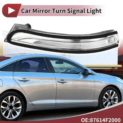 Luz de seta espelhada para Hyundai Elantra No.87614F2000 esquerda preta clara - Imagem 1 de 4
