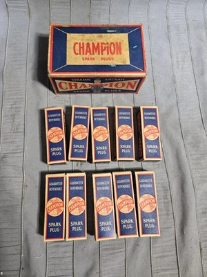 10 Bujías Blindadas Champion C10S Nuevas en Cajas Avión Avión Nuevo de Colección Foto 1 de 4