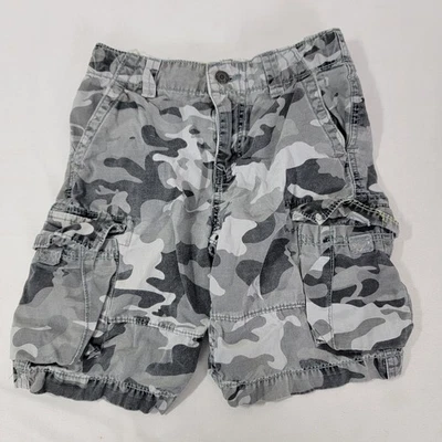 Levi Levi's Boy's Gray Camo Camouflage Cargo Shorts Size 6 R Regular 7.5" Inseam - Image 1 of 4