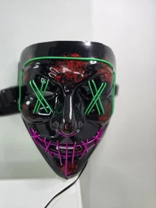 LED light-up "Purge" style mask, 3 Different Light Modes - Picture 1 of 4