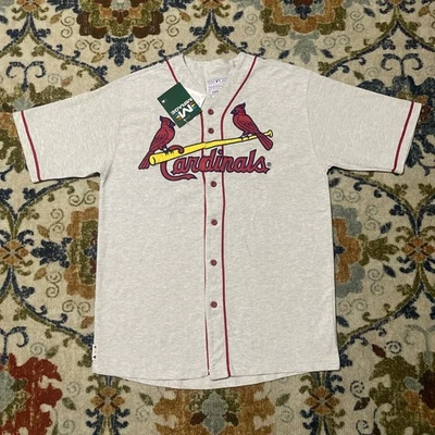 Vintage St Louis Cardinals Mark McGwire Jersey Large Gray Mirage Baseball 90s - Image 1 of 4