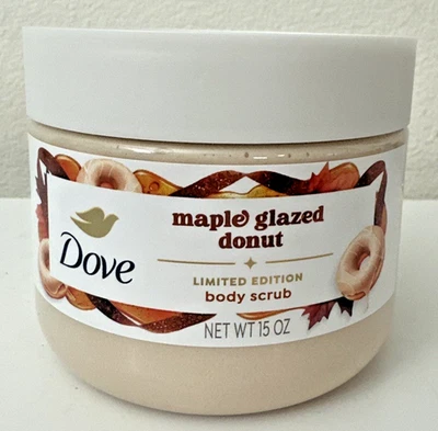 Exfoliante corporal Dove Holiday Treats edición limitada esmalte de arce donut 15 OZ nuevo Foto 1 de 4