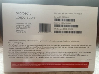 product  windows 10 pro DVD And Key pack - Immagine 1 di 3