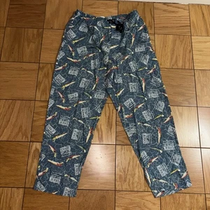Columbia Herren Large Lounge Hose blau Fisch Kordelzug Taille 100 % Baumwolle neu ohne Etikett - Bild 1 von 7