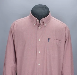 BARBOUR Gingham 10 Tailored Red Plaid Shirt Button Up Size US XL - UK XXL Cotton - Picture 1 of 24