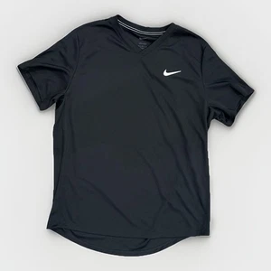 Nike Court Dri-Fit Victory Tennis Shirt - Black - CV2982-010 - Men’s Large *NEW* - Picture 1 of 6