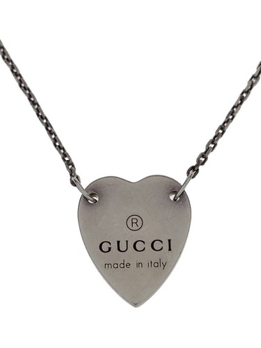 GUCCI SV925 Collana in argento con top da donna piccoli graffi Usata