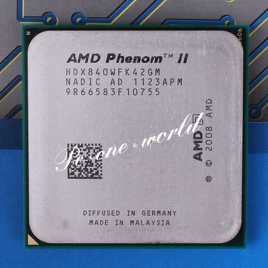 100% OK HDX840WFK42GM AMD Phenom II X4 840 3.2 GHz Quad-Core Processor CPU - Image 1 of 1