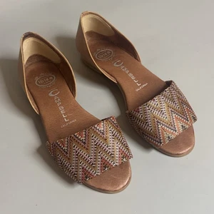Jeffrey Campbell Ibiza Handmade Flats - Sz 7.5 Sandlas - Picture 1 of 5