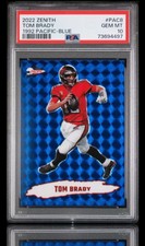 2022 panini zenith #PAC8 tom brady; 1992 pacific blue SSP prizm PSA 10 ☆ POP 1