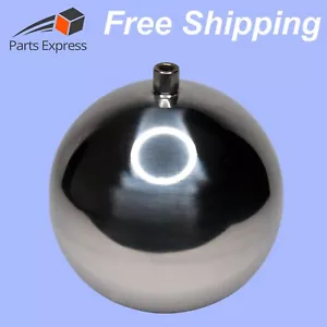 Stainless Steel Float Ball, 6" Round, Heavy-Duty (1 mm Thick), 3/8"-16 Thread - Picture 1 of 3