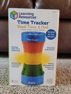 Learning Resources used time tracker battery powered with visual timer and clock - Image 1 of 4