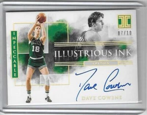 DAVE COWENS 2019/20 IMPECCABLE ILLUSTRIOUS INK AUTOGRAPH AUTO #7/10 CELTICS!! - Picture 1 of 1