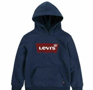 Levi's Youth Boys Hooded Fleece Pullover Navy Blue - Picture 1 of 1