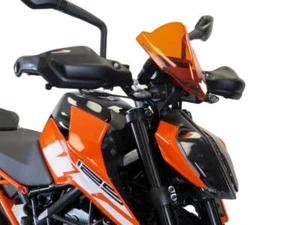 KTM 390 Duke 17-2023 Matt Black Handguard/Wind Deflectors Powerbronze - Picture 1 of 3