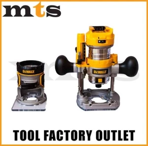 Genuine Dewalt 18V Xr Brushless 8Mm Cordless Router Dcw604N With Plunge Base - Picture 1 of 6