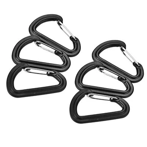 20Pcs Plastic Carabiner Climbing Hiking Locking Buckle Key Ring Outdoor CW - Picture 1 of 24