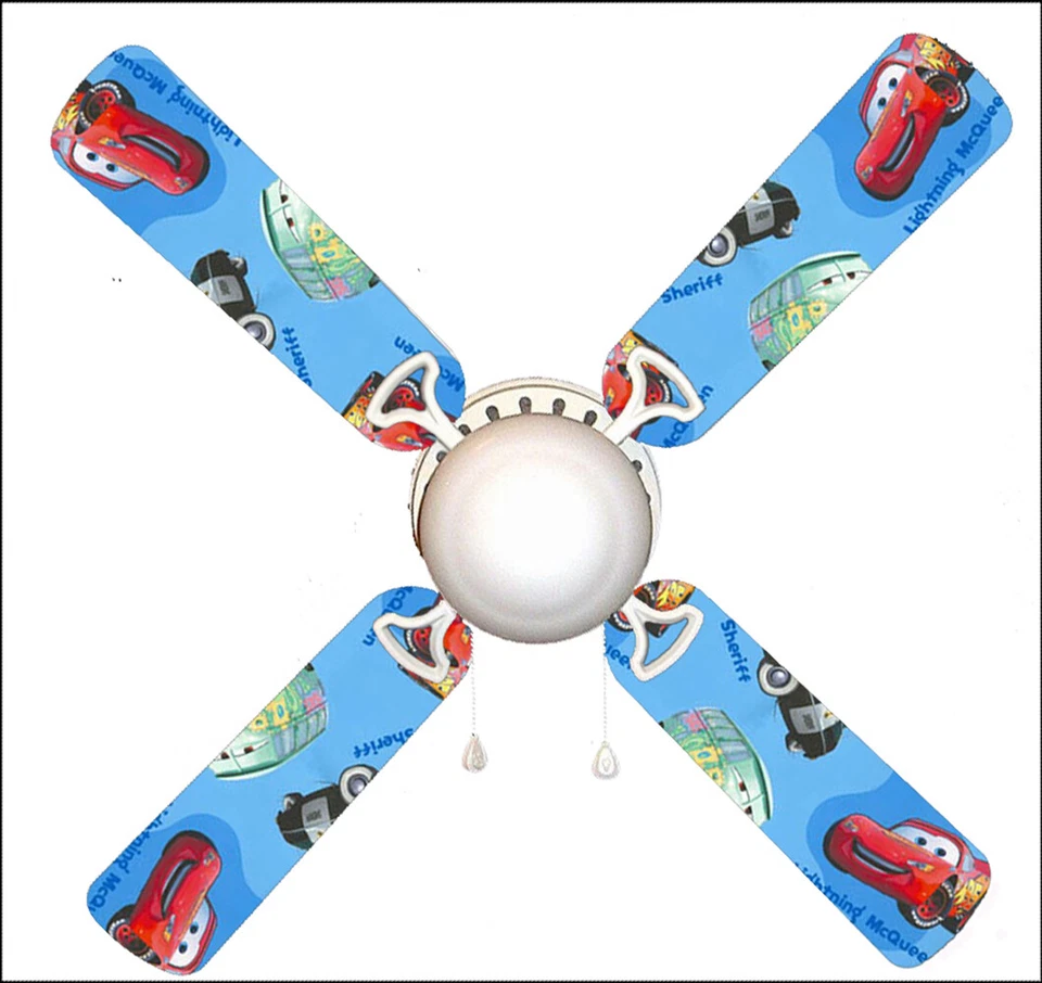 Cars Mater and Lightning Blue 42" Ceiling Fan and Lamp - Image 1 of 1