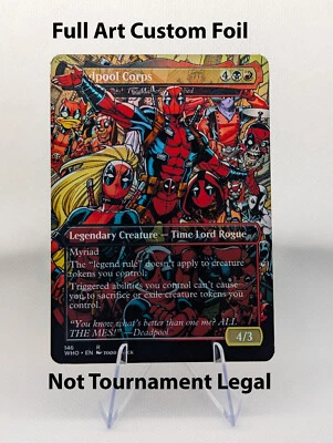 The Master, Multiplied - Deadpool Corps Foil Custom sticker MTG Commander Marvel - Image 1 of 2