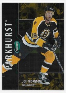 02/03 PARKHURST GOLD PARALLEL #114 Joe Thornton #8/10