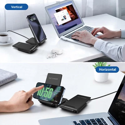 30W Fast Wireless Charging Station For Apple iPhone 15 Samsung Galaxy S24 Ultra - Image 1 of 4
