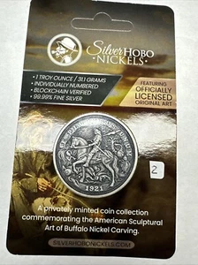 1 oz Silber Antik Medaille - Hobo Nickel Ritter, Tod & der Teufel 0,999 Fein - Bild 1 von 11