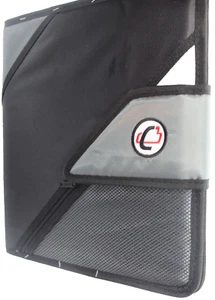 Case It Black and Gray Binder 3 Ring Binder 2" 5 Tab Files New Opened - Picture 1 of 2