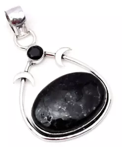 Natürlicher Nuummit Edelstein 925 Sterlingsilber Handarbeit Schmuck Anhänger - Bild 1 von 7