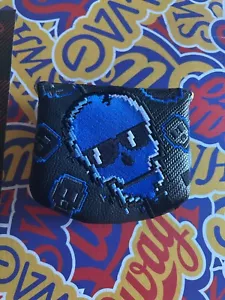 NEW RARE LEGENDARY! Swag Golf 2024 BF MB Swag Skull Mallet Cover NOOB Black Blue - Picture 1 of 4