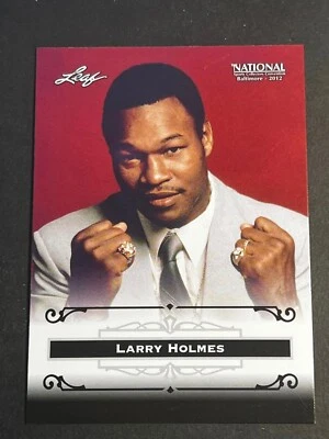 2012 Leaf National Promo OVERSIZE PROOF Larry Holmes - Image 1 of 2