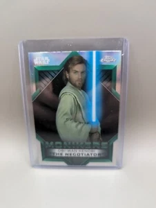 OBI-WAN KENOBI "THE NEGOTIATOR" 2023 TOPPS CHROME STAR WARS MONIKERS REFRACTOR - Picture 1 of 2