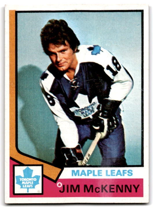 1974-75 TOPPS #198 JIM MCKENNY MAPLE LEAFS