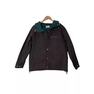 LL BEAN Womens Raincoat Wax Convertible Raincoat Vest Jacket XS 0762 - Picture 1 of 4