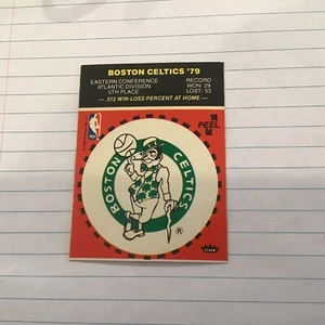 1979 FLEER BOSTON CELTICS NBA TEAM LOGO STICKER CARD, VINTAGE NM - Picture 1 of 3
