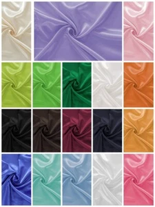 Raso satinato abbigliamento fodera per cucito creativo h 150 cm satin AA483 - Foto 1 di 22