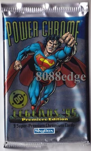 Skybox DC Legends 1995 Power Chrome sellado de fábrica paquete de 9 tarjetas: Superman/Batman - Imagen 1 de 4