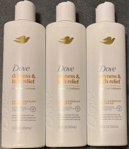 3 Pack Dove Anti-Dandruff Shampoo - Dryness & Itch Relief - Exp 03/2027 - Picture 1 of 3