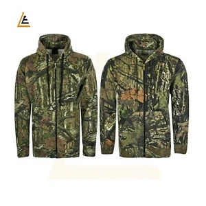 Herren Dschungel Tarnung Angeln Jagd Vlies Reißverschluss Hoodie Jacke Übergrößen S-5XL - Bild 1 von 2