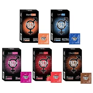 NOTTY BOY Pack de 50 Condones Paquete Especial Luna de Miel para Parejas Extra Lubricados - Imagen 1 de 13