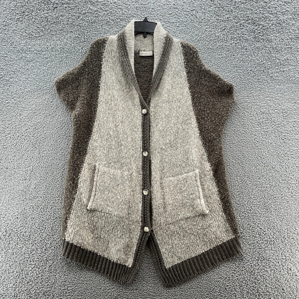 Свитер женский Sleeping On Snow OS бежевый коричневый расслабленный повседневный кокон кардиган - Изображение 1 из 4