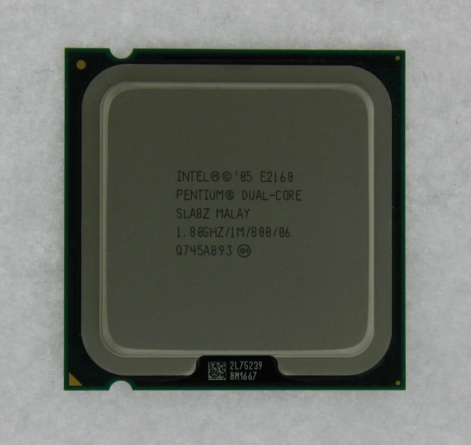 Intel Pentium E2160 Dual-Core 1.8Ghz 1M 800Mz LGA775 CPU Processor Grade B SLA8Z - Image 1 of 1
