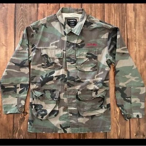 Carbon Herren Camouflage Jacke Military Heavy Cotton "GOOD VIBES" Cargo Pkts GR. S - Bild 1 von 12