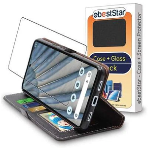 Coque Google Pixel 7A Etui Portefeuille Housse Porte-Cartes + VERRE Trempé, Noir - Photo 1 sur 5