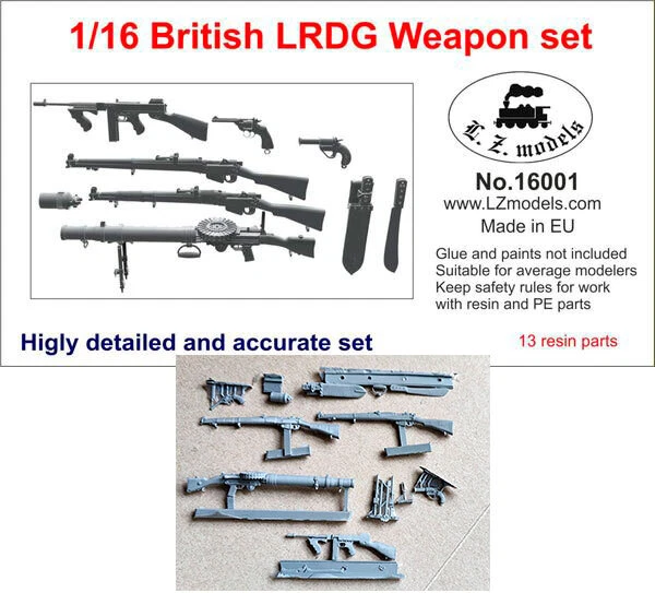 LZ Models 1/16 British LRDG Weapon set - Image 1 of 1