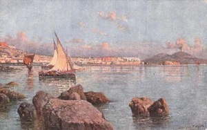 Napoli Panorama Preso da Margellina Postcard - Picture 1 of 2