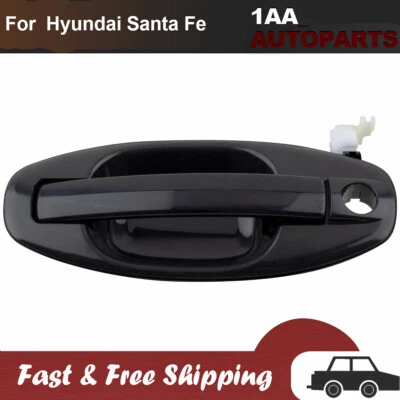 Front Left LH Side Black Outside Door Handle For Hyundai Santa Fe 2001-2006 Foto 1 de 4