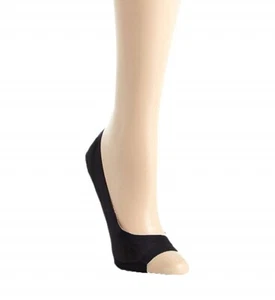 HUE 165185 Set di 3 calzini donna neri punta aperta fodera bordo perfetto taglia unica - Foto 1 di 3