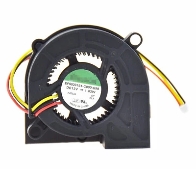 Cooling Fan EF50201S1-C000-G99 for SUNON Projector DC12V 1.02W 50*50*20mm 3Pin - Image 1 of 4