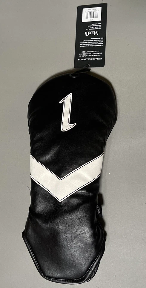 Maxfli Vintage Black "1" Driver Headcover