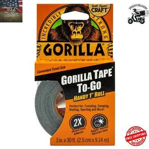 Gorilla Black Duct Tape To-go, 1 In X 30 Ft Single Roll - Picture 1 of 6
